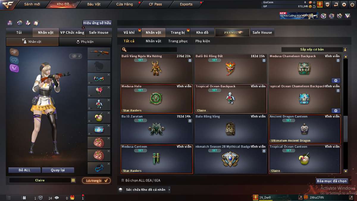 shop acc cf uy tin gia re